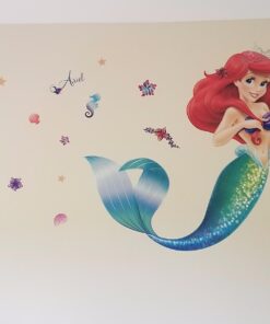 RoomMates RMK2360GM The Little Mermaid Ariel Peel and Stick Giant Wall Decals Pack of 1 Multicolor 21 61jUng2Ft1L