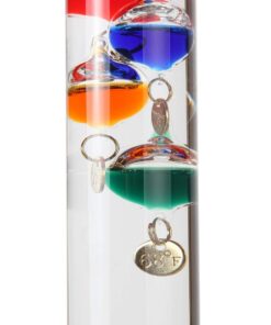 Lily's Home Analog Weather Station, with Galileo Thermometer, Glass Barometer, and Analog Hygrometer, 5 Multi-Colored Spheres (10.5 in x 12 in) 16 61jUsotBW6L