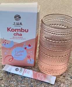 Osulloc Kombucha Tea LycheePeach (Lychee & Peach Blending), Sparkling Powdered Mix Beverage, No added sugar, 10 Sticks, 1.76oz Lychee & Peach 10 Count (Pack of 1) 32 61jV7eWKMxL