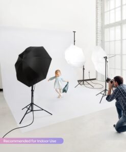 LimoStudio, 700W Output Lighting Series, LMS103, Soft Continuous Lighting Kit for White and Black Umbrella Reflector with Accessory and Carry Bag 29 61jVHiy0CiL