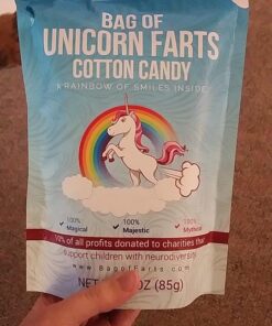 Bag of Unicorn Farts (Cotton Candy) Humorous Present Idea For Friend, Coworker, Mom or Dad 26 61jVV9Yld7L