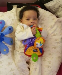 Nuby Teething Blankie Characters May Vary, Red/Yellow/Green/Orange/Blue, 1 Count 28 61jVpmYruhL