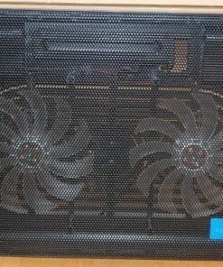 AICHESON Laptop Cooling Pad 2 1000RPM Fans Portable Computer Cooler, Blue LEDs, S007 87 61jWSeuhNzL