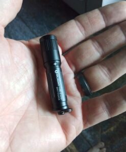 OLIGHT 90 Lumens i3E EOS PMMA TIR Lens AAA Flashlight Compact Keychain Flashlight EDC Flashlight for Night, Camping(Black) Black 55 61jXCxo3q0L