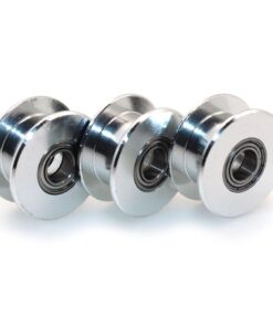 BIQU GT2 5mm Bore Aluminum Toothless Timing Belt Idler Pulley for 3D Printer 6mm Width Timing Belt (Pack of 5pcs) 5 20 toothless bore 5mm 13 61jYFvb4pkL