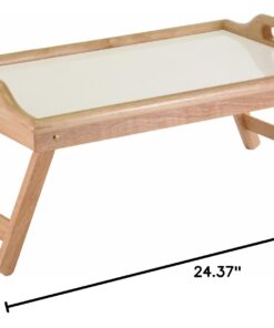 Winsome Wood Sherwood Bed Tray, Natural and white top 23 61jYJ1N7ymL