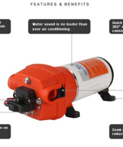 New RV/Marine 12 Volt DC / 12 V DEMAND Fresh Water Diaphragm Self Priming PUMP 4.5 GPM 40 PSI 10 61jYuKDPpSL