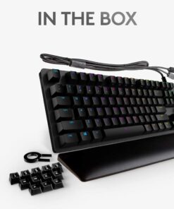 Logitech G513 RGB Backlit Mechanical Gaming Keyboard with GX Blue Clicky Key Switches (Carbon) 30 61jZQTgClL