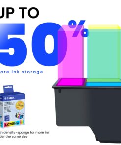 LC20E 4PK Super High Yield XXL Ink Compatible for Brother LC20E LC20EXXL Ink Cartridges use with Brother MFC-J775DW MFC-J775DW XL, MFC-J5920DW MFC-J5920DW XL, MFC-J985DW MFC-J985DW XL Printer 8 61jaoVAYtLL