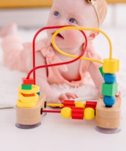 Melissa & Doug First Bead Maze - Wooden Educational Toy for Floor, High Chair, or Table - Infant Maze Toy, Bead Maze Toys For Toddlers And Babies 4.2 x 7 x 8.6 inches ; 1.3 pounds Standard 27 61jaszWx4SL 1