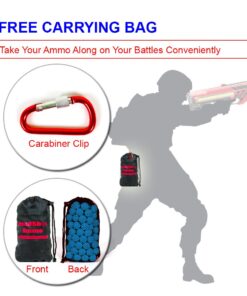 HeadShot Ammo Foam Balls for Toy Gun Refill Pack of Bullets Compatible with Nerf Rival Guns 110 Sky Blue 16 61jb8BSevML