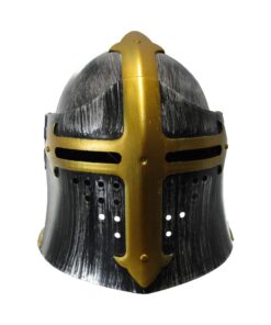 Nicky Bigs Novelties Medieval Templar Knight Helmet Costume Headwear, Silver, One Size 19 61jbiQMVuJL