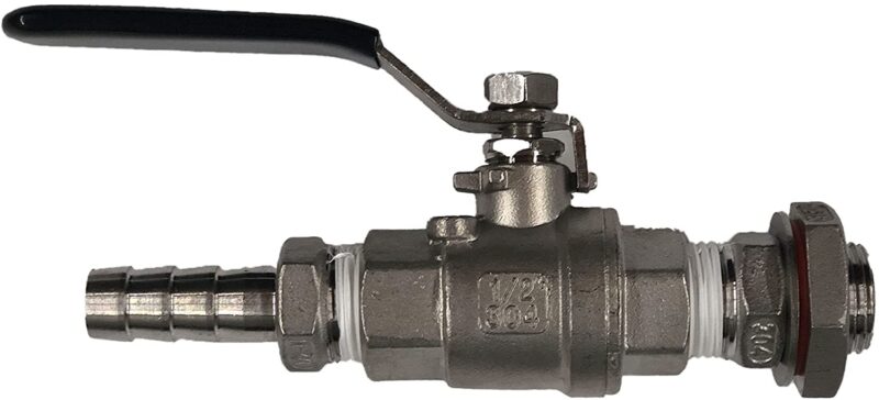 Catalog 1 HomeBrewStuff 1/2" Stainless Steel Valve Weldless Bulkhead For Home Brew Kettle