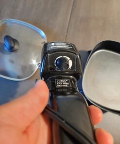 Elite Gourmet EFS-400 Personal Stir Fry Griddle Pan, Rapid Heat Up, 600 Watts Non-stick Electric Skillet with Tempered Glass Lid, Size 7" x 7" 38 61jdKjrN4L