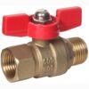 PneumaticPlus Mini Brass Ball Valves, Male X Female, 600 CWP 150 WSP (1/8" NPT) 1/8" NPT 20 61jdV 4jisL