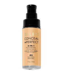 Milani Conceal + Perfect 2-in-1 Foundation + Concealer - Natural (1 Fl. Oz.) Cruelty-Free Liquid Foundation - Cover Under-Eye Circles, Blemishes & Skin Discoloration for a Flawless Complexion 02-Natural 25 61jeNzfVtqL