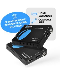 OREI HDMI Extender UltraHD Over Single Cat6/Cat7 Cable 4K @ 60Hz with HDR & IR Control - Up to 165 ft EDID Management 10 61jen6V7LNL