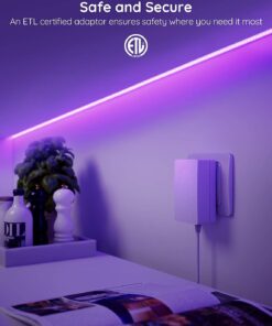 Govee 32.8ft Color Changing LED Strip Lights, Bluetooth LED Lights with App Control, Remote, Control Box, 64 Scenes and Music Sync Lights for Bedroom, Room, Kitchen, Party, 2 Rolls of 16.4ft 28 61jeoXDNZES