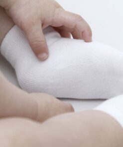 Gerber Baby Girls' 6-Pair Sock 3-6 Months White 17 61jevVGHntL 2