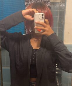 Hanes Women’s Slub Knit Hoodie, Women’s Zip-Front Hoodie, Women’s Cotton Jersey Hoodie, Knit Cotton Jacket Large Black 15 61jf8d1EzeL