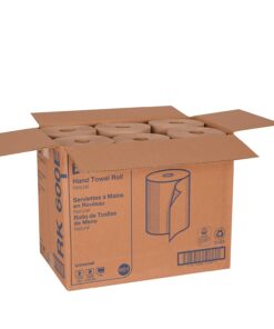 Tork Hand Towel Roll, Natural, Universal, H21, Disposable, 100% Recycled, 1-Ply, 12 Rolls x 600 ft, RK600E 13 61jfI0B IFL