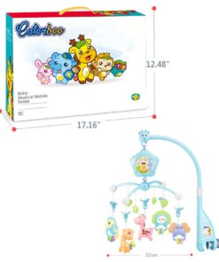 Baby Mobile for Crib, Crib Toys with Music and Lights,Remote, lamp, Projector for Pack and Play, for Ages 0+ Months (Blue-Forest) Blue-Forest 35 61jfSvHZmNL