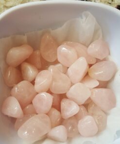 Crystal Allies Materials: 1lb Bulk Tumbled Pink Rose Quartz Stones from Brazil - Large 1" Natural Polished Gemstone Supplies for Wicca, Reiki, and Energy Crystal HealingWholesale Lot 1 LB 30 61jgAWyv ZL