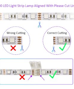 HitLights LED Light Strip Connector, 10mm Multi Color 5050 Strip to Strip, 10 Pack 10mm 10Pack 9 61jizDevYjL