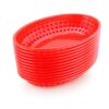 New Star Foodservice 44164 Fast Food Baskets, 9 1/4-Inch x 6-Inch Oval, Set of 12, Red One Dozen 26 61jkD0ZLEWL