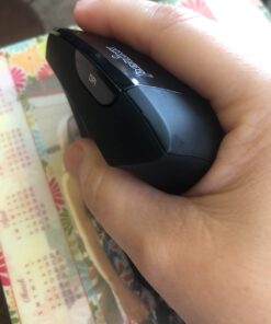 Perixx PERIMICE-713 Wireless Ergonomic Vertical Mouse - 800/1200/1600 DPI - Right Handed - Recommended with RSI User Black 24 61jkEG7ec8L