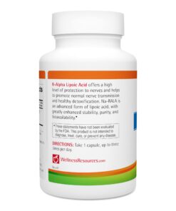 R-Alpha Lipoic Acid - Bio-Enhanced® Na-RALA for Nerve Health 100mg (90 Capsules) 8 61jl L3vg0L