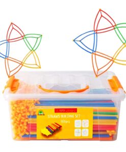 Straw Constructor STEM Building Toys 800 pcs-Colorful Interlocking Plastic Enginnering Toys- Fun- Educational- Safe for Kids- Develops Motor Skills-Construction Blocks- Best Gift for Boys and Girls 14 61jlp0xiEHL