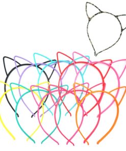 Manc GG Boutique Cat Ear Headbands Headwear Hair Head Bands Hair Accessories Wash Face Hairlace, Makeup Hairband Party Tool for Women and Girls Plastic 11PCS 9 61jltf9x wL