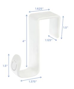 Alternative view of Ubbi Multi-Use Potty and Utility Hook, No Hardware Or Installation Needed, Durable and Sturdy to Hang Over Toilet Tank Or Door, Polypropylene, White Multi-Use Hook