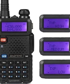 Alternative view of BAOFENG UV-5RTP 8/4/1W Two-Way Radio, High Power Dual Band Long Range for Adults, Tri-Power Handheld Ham Radio with Speaker Mic, Programming Cable (2 Pack) 2 Pack+Speaker Mic