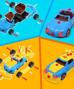 Alternative view of Liberty Imports Take Apart Racing Car Toys - Build Your Own Assembly Vehicle with 30 Piece Constructions Set and Working Electric Drill - Engine Sounds & Lights