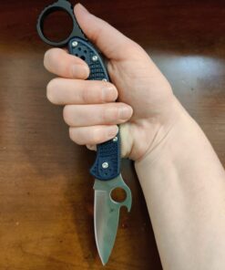 Spyderco Delica 4 Lightweight Signature Folding Knife with 2.90" Saber-Ground Steel Blade and Emerson Opener - Plainedge - C11PGYW 24 61joiNWkML