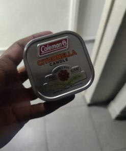 Coleman Pine Scented Citronella Candle with Wooden Crackle Wick - 6 oz Tin Pine Scent 34 61jp7xXQ6PL