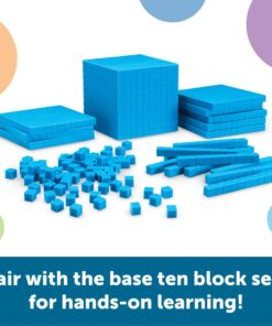 Learning Resources Giant Magnetic Base Ten, Magnetic Base Ten, Use with Magnetic Surfaces or Whiteboards, 131 Piece Set Magnetic Base Ten (Whiteboard) 8 61jqsHqjTQL