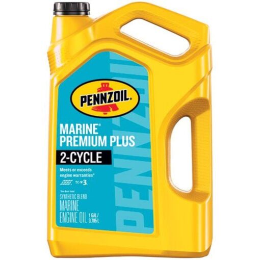 Pennzoil 550045220 1 Gallon Marine Premium Plus (Outboard 2 Cycle 1 gal. jug) New Packaging