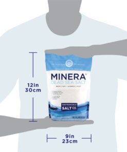 Minera Natural Dead Sea Salt - 5 lbs. Bulk - Fine Grain 30 61jsLxNgPL