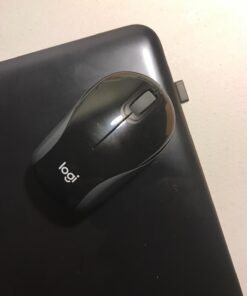 Logitech Wireless Mini Mouse M187 Ultra Portable, 2.4 GHz with USB Receiver, 1000 DPI Optical Tracking, 3-Buttons, PC / Mac / Laptop - Black 52 61jsvBQKrZL