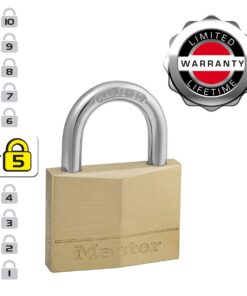 Master Lock 150D Brass Padlock, Silver 17 61jubm03EL
