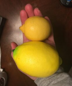 JEDFORE Fake Fruit Home House Kitchen Party Decoration Artificial Lifelike Simulation Yellow Lemon 10pcs Set 10 Pcs - Large Size 40 61jvrsLGNPL