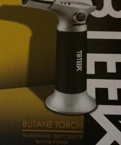 TBTEEK Butane Torch, Kitchen Torch Cooking Torch with Safety Lock & Adjustable Flame for Cooking, BBQ, Baking, Brulee, Creme, DIY Soldering(Butane Not Included) Silver 33 61jvrxcGlfL 1