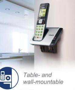 VTech CS6719-16 DECT 6.0 Phone with Caller ID/Call Waiting, 1 Cordless Handset, Red 1 Handset 24 61jvwfAb78L 1