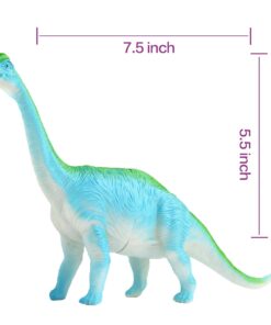 Dinosaur Figure, 7 Inch Jumbo Dinosaur Toy Playset(12 Pack), Safe Material Assorted Realistic Dinosaur,Yeonha Toys Vinyl Plastic Dino Dinosaur Set Party Favors Toys for Kids Boys Toddler Educational 25 61jxRyo0L