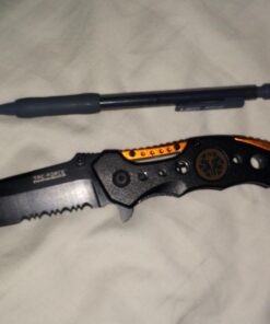 TAC-FORCE Spring Assisted Opening EMT EMS ORANGE Rescue Folding Pocket Knife 36 61jxUJO a9L