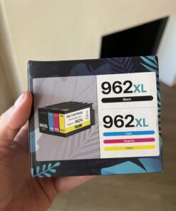 Exurbiz 962XL Ink Cartridges Combo Pack Compatible for HP 962 XL Ink High Yield Work with HP OfficeJet Pro 9010 9012 9015 9020 9018 9025 9019Printers (Black Cyan Magenta Yellow, 4 Pack) 22 61jy3tIA1L 1