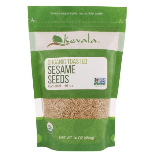 Kevala Organic Toasted Sesame Seeds 1Lb 1 Pound (Pack of 1)